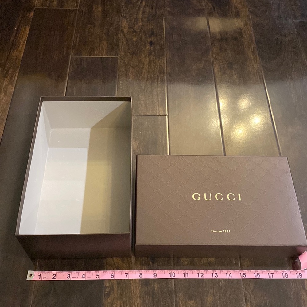 Gucci Box Empty Authentic 12”X 7”X 4.2” - image 2